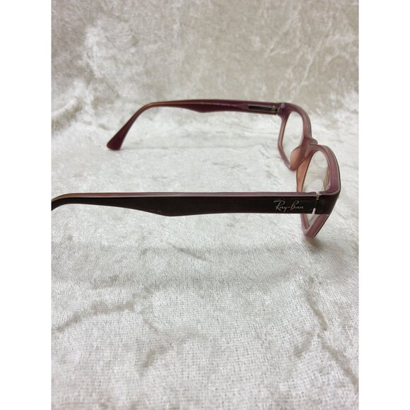 vintage womans ray-ban spring arm brown violet horn rim rb 5150 eye glass frames - Picture 4 of 7